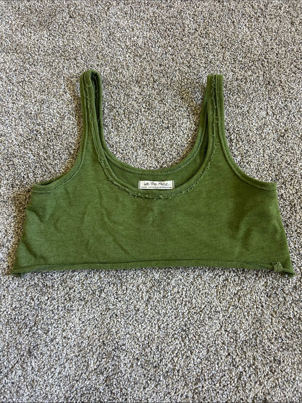 We The Free Olive Green Ribbed